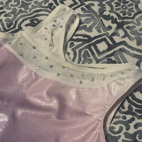 Purple Gymnastics Leo Suit Sparkles - Picture 5 of 8